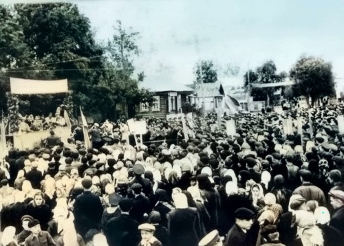 1962г. 3 сентября. село Шоршелы митинг. Мариинско Посадский район